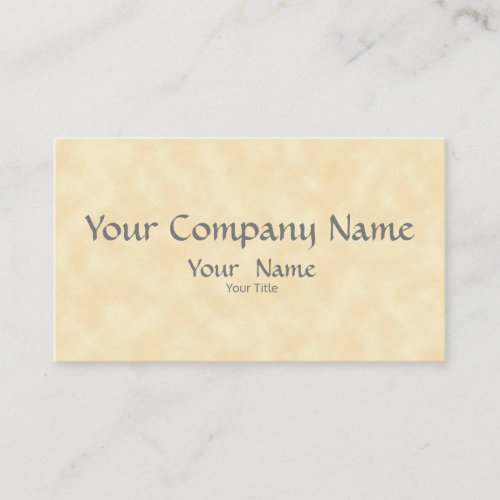 Classy Natural Parchment All_Purpose Business Card