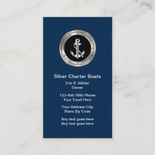 Classy Nautical Business Cards