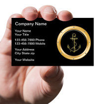Classy Nautical Marine Business Cards