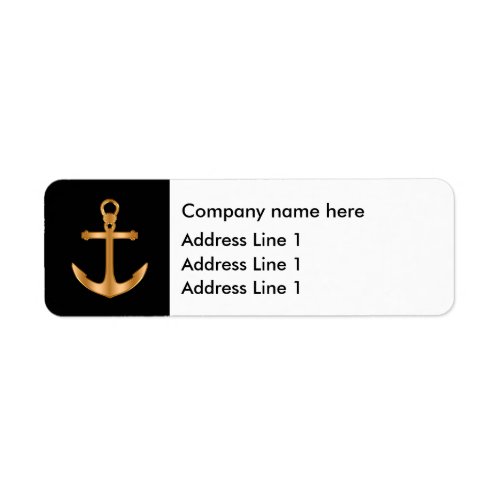 Classy Nautical Office Bulk Return Address Labels 