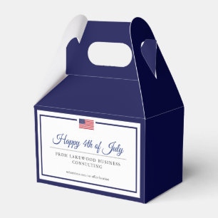 Classy Navy Patriotic Themed Favor Box
