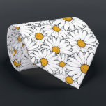 Classy Neck Tie With Yellow White Daisy Floral Art<br><div class="desc">Unique neck tie with contemporary spring or summer yellow, black and white and white colored Daisy flowers pattern. Ornate, funky, modern and whimsical hipster design for the artistic or artsy hip trend setter, vintage retro, nouveau deco art style lover. Unique, pretty, decorative, fashionable and trendy design for the professional and...</div>