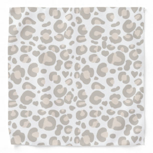 Classy Neutral Cheetah Print Bandana