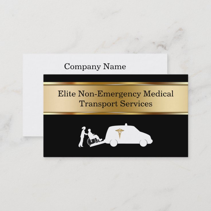 classy-non-emergency-medical-transport-business-card-zazzle