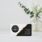 Classy Notary Business Cards Design Template (Standing Front)