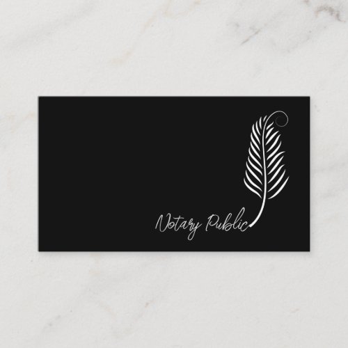 Classy Notary Public Trendy Business Cards