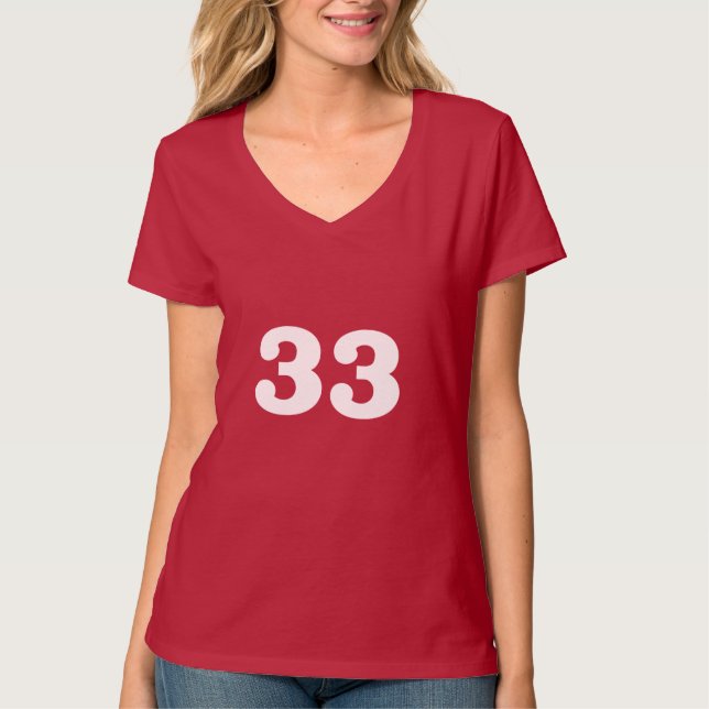 Classy Number 33 T-Shirt (Front)
