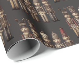 Classy Nutcracker Soldiers Traditional Wrapping Paper