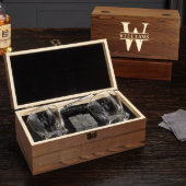 Classy Oakmont Liquor Set w/ Twist Whiskey Glasses (Open)