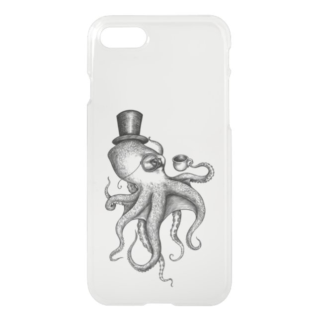 Classy Octopus Uncommon iPhone Case (Back)