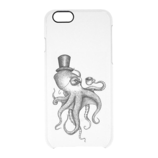 Classy Octopus Uncommon iPhone Case (Back)