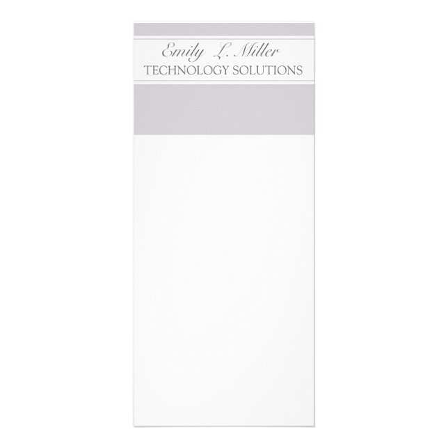 Classy Office Business Administrative Corporate Rack Card (Back)