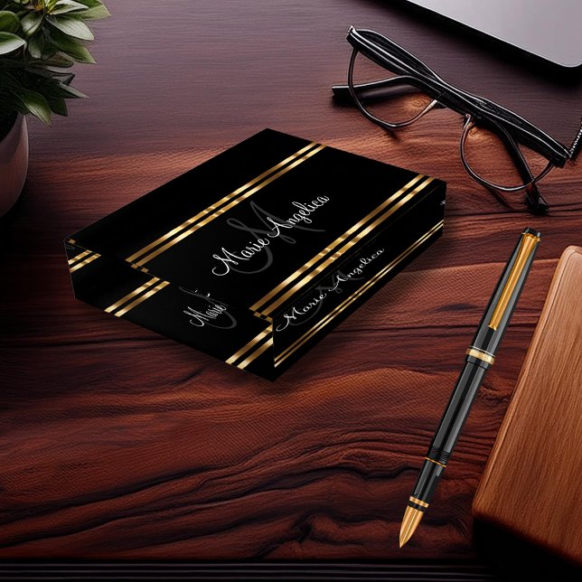 Classy Office Desk Monogram Paperweight (Creator Uploaded)