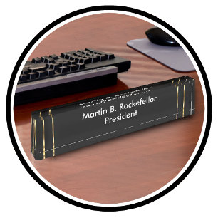 Classy Office Executive Gift Nameplate