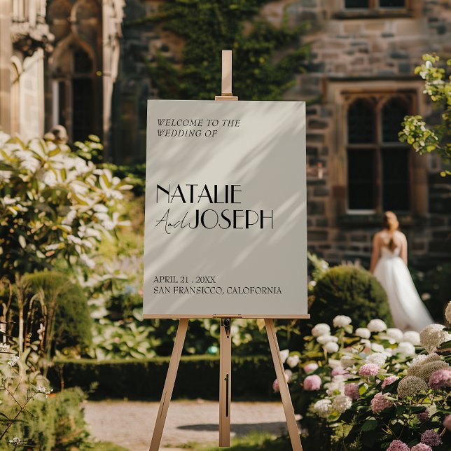 Classy  Old Money Fancy Retro Wedding Welcome Sign (Creator Uploaded)