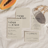 Classy Old Money Whimsical Retro Wedding