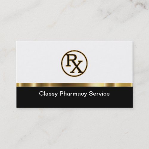 Classy Online Pharmcy Business Cards