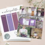 Classy Orchid Plum Wedding colors Palette Card 202<br><div class="desc">Classy Orchid Plum Wedding colors Palette Card 2024</div>