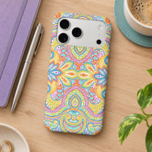 Classy Ornate Bohemian Paisley Floral Art Pattern