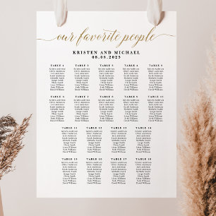 Classy Our Favorite 18 Table Seating Chart Foam Board