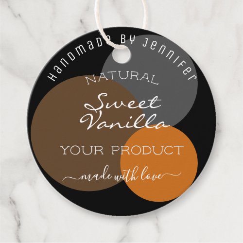Classy Packaging Supplies Stylish Dark Colored Favor Tags
