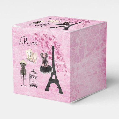 Classy Paris Fashion Eiffel Tower Favor Boxes