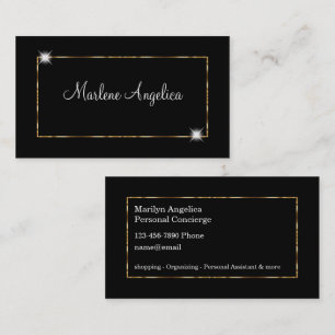 Classy Personal Concierge Assistant Business Card