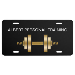 Classy Personal Trainer License Plate