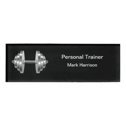 Classy Personal Trainer Name Tag