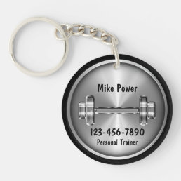 Classy Personal Trainer Promotional Keychains