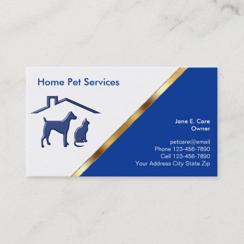 Classy Pet Business Cards