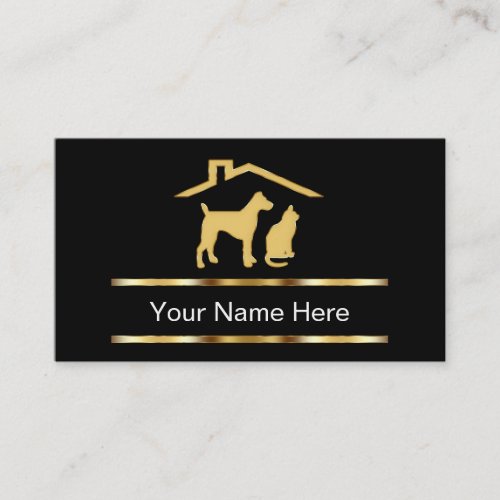 Classy Pet Care Business Cards