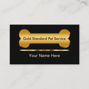 Classy Pet Care Business Cards