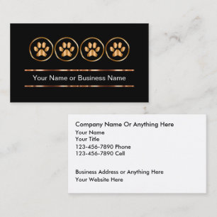 Classy Pet Care Services Business Cards