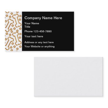 Classy Pet Care Theme Business Cards Classy Pet Care Theme Business Cards