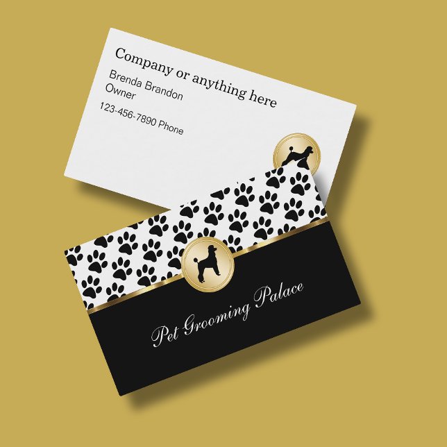 Classy Pet Groomer Business Cards (Creator Uploaded)