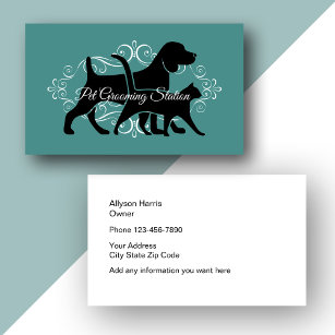 Classy Pet Grooming Business Card