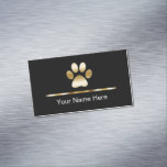Classy Pet Service Business Card Magnet Classy Pet Service Business Card Magnet