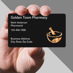 Classy Pharmacy And Pharmacist  Business Card