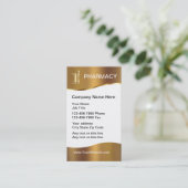 Classy Pharmacy Business Cards (Standing Front)