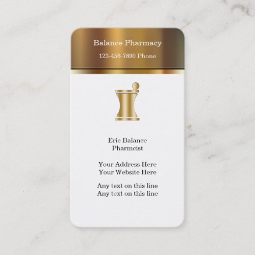 Classy Pharmacy Business Cards