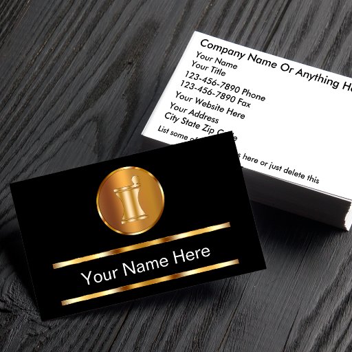 Customizable Classy Pharmacy Business Cards