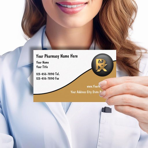 Customizable Pharmacy Business Cards