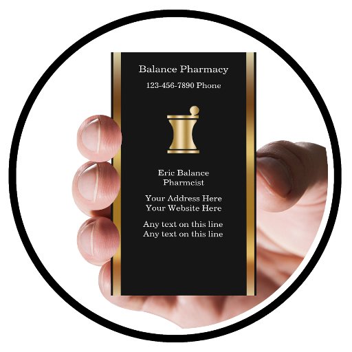Customizable Classy Pharmacy Business Cards