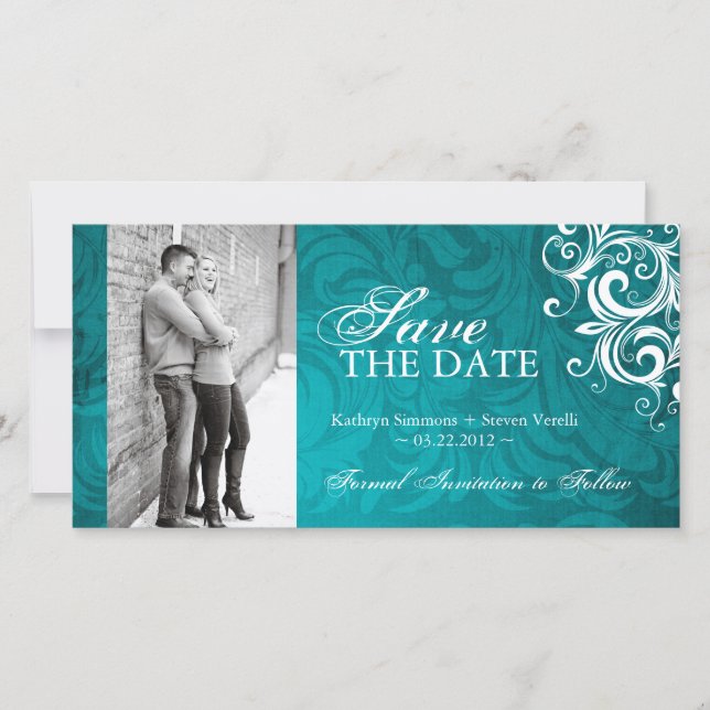 Classy Photo Save The Date Invitation (Front)