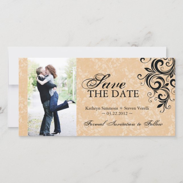 Classy Photo Save The Date Invitation (Front)