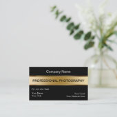 Classy Photographer Business Cards (Standing Front)