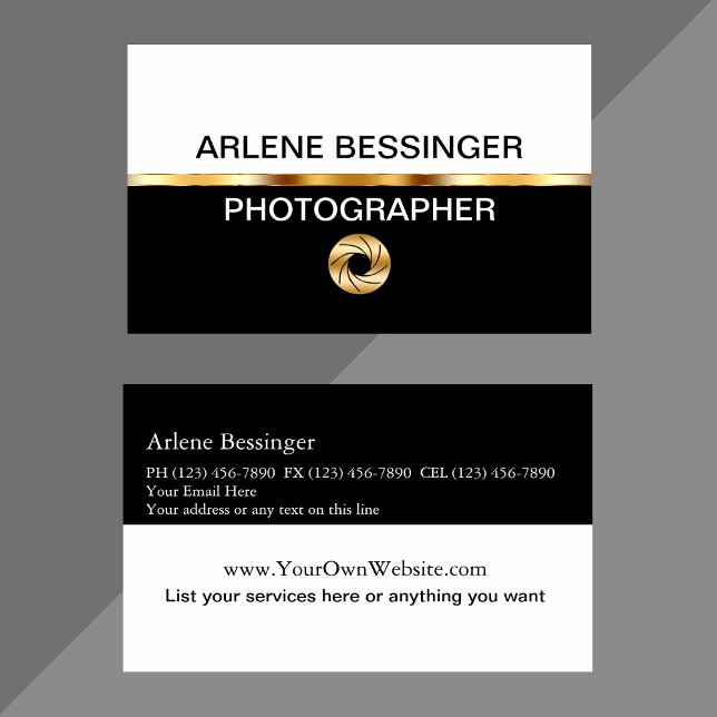 Classy Photographer Business Cards (Creator Uploaded)