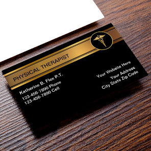 Classy Physical Therapist Business Cards