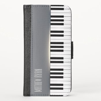 Classy Piano Keys | Elegant Iphone X Wallet Case by BestCases4u at Zazzle